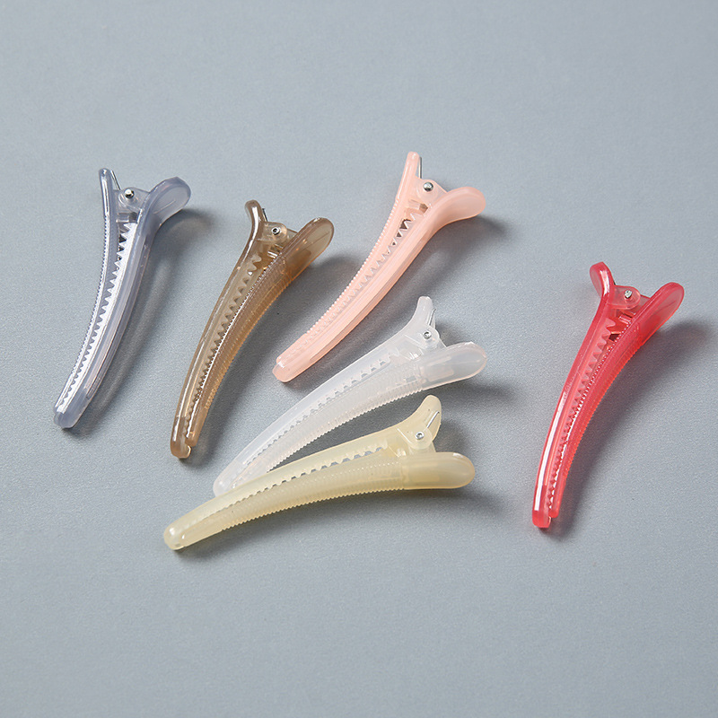 定制ins砂鸭嘴夹洗脸化妆侧边夹大号彩色可爱发夹定型百搭刘海夹
