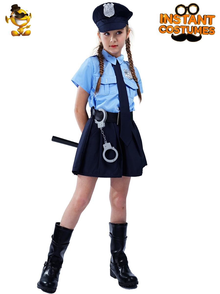 Los niños de Halloween se visten traje Cosplay chica niñas uniforme Delgado distribución al por mayor