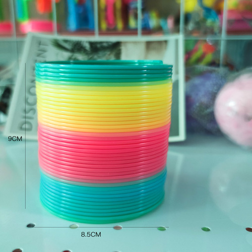 Night market street stall selling large magic rainbow circle toys children's educational toys colorful rainbow circle cross-border wholesale