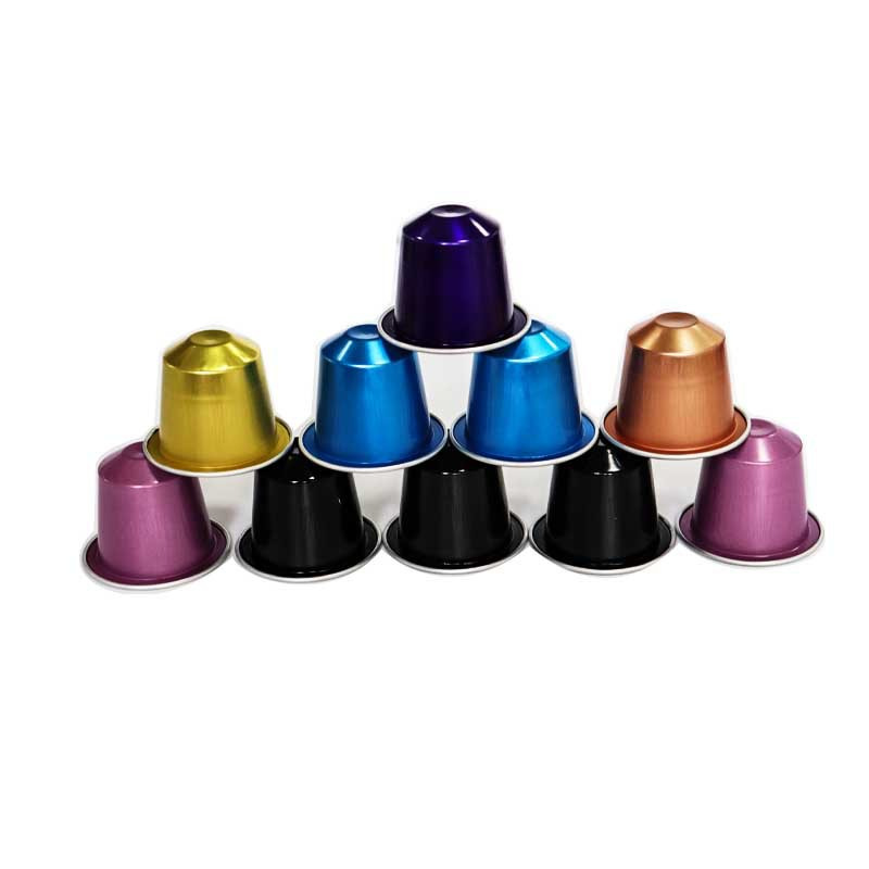 15ml disposable aluminum foil coffee capsule, multi-color, thickened, sealable, leak-proof, single-shell, direct source