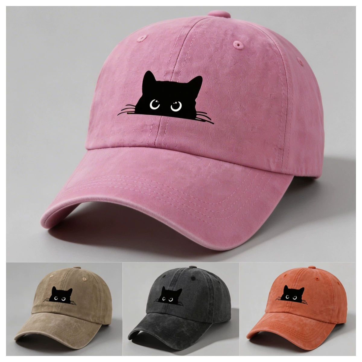 Retro baseball cap, sun hat for outdoor activities
