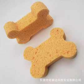 亲肤卡通动物棉小熊大象小鸭骨头卡通沐浴木浆棉动物木浆棉洗脸扑