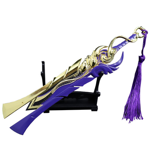King of Games Peripheral 20cm Li Xin Yi Nian God and Demon Collector's Edition Metal Weapon Model Special Display Stand Ornament