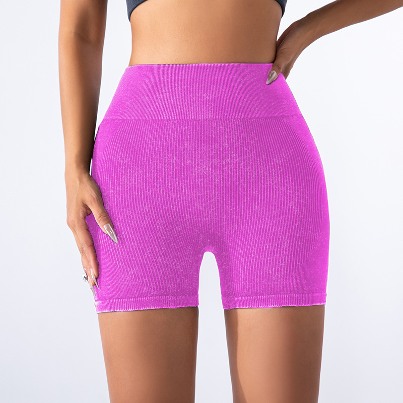 Transfronterizo Europa y América sin costuras esmerilado ropa de yoga de cuatro piezas conjunto deportivo mujer antichoque yoga sujetador de acondicionamiento físico calcetín de calcetín
