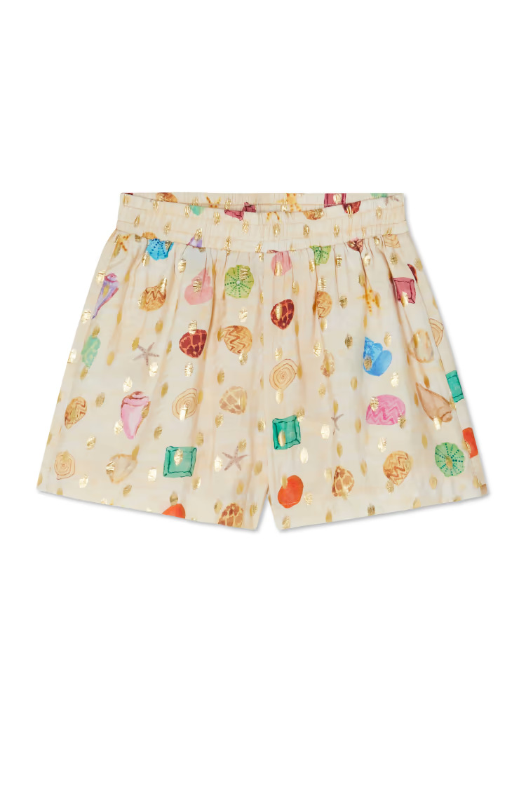 Casual, Vacation Style Holiday Beach Women's Casual Vacation Conch Linen Polyester Shorts Co-ord Set Shorts Sets
