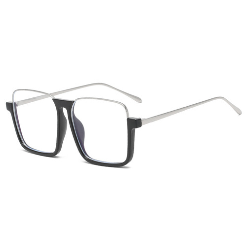 2024 new anti-blue light frame glasses, slimming without makeup, matching styling glasses, half frame, lightweight ins style