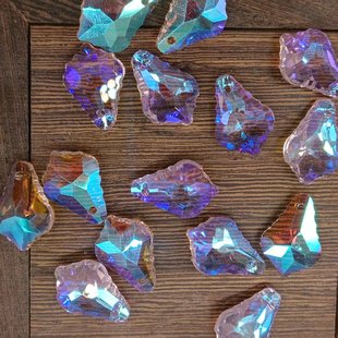 22mm crystal maple leaf pendant crystal diamond maple leaf crystal bead DIY necklace jewelry color crystal beads