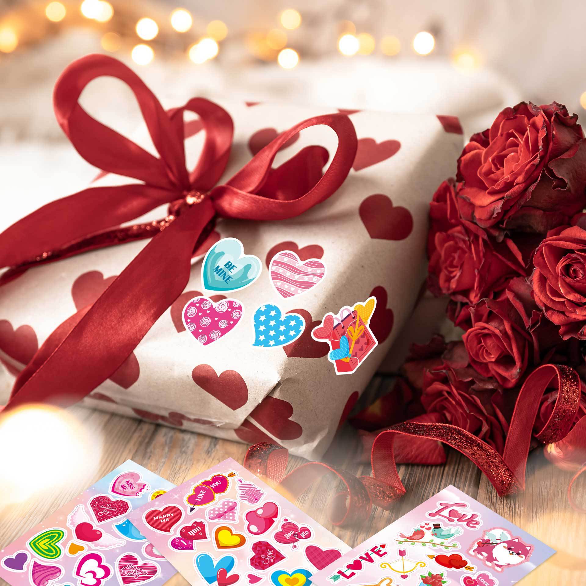 CM2311001 dibujos animados para niños lindo Día de San Valentín amor padre-hijo decoración educativa interactiva DIY pegatinas