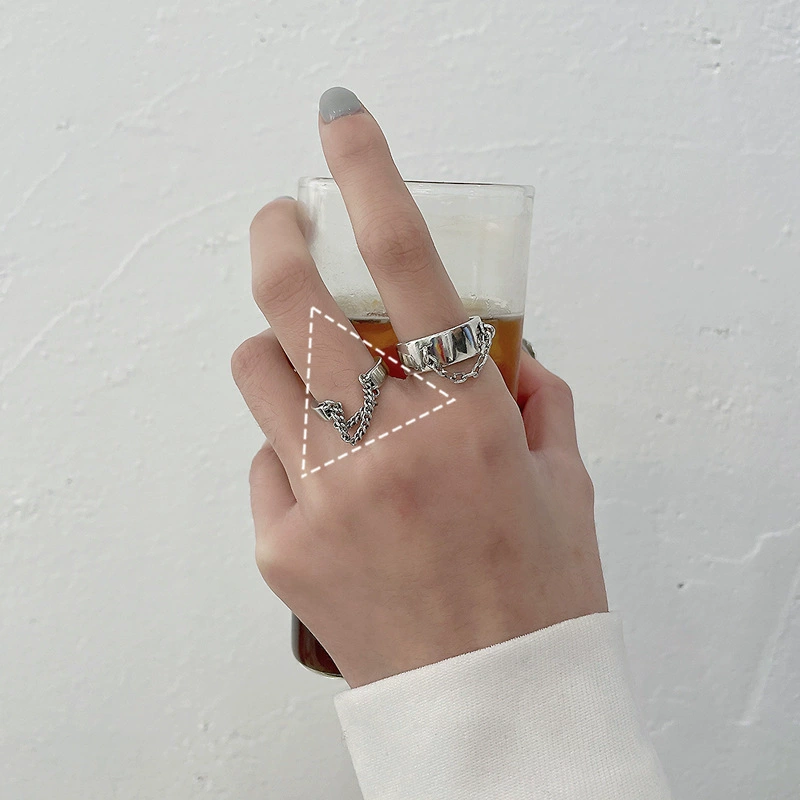Adjustable Ring (925 Silver) — Small Design Rings, Non-Fading High-Quality Sample