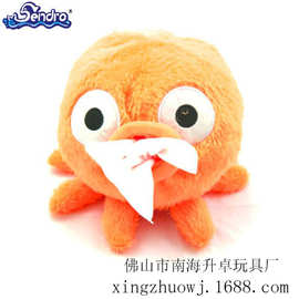 工厂定制创意章鱼毛绒玩具公仔纸巾抽居家纸巾套汽车卷纸筒玩偶