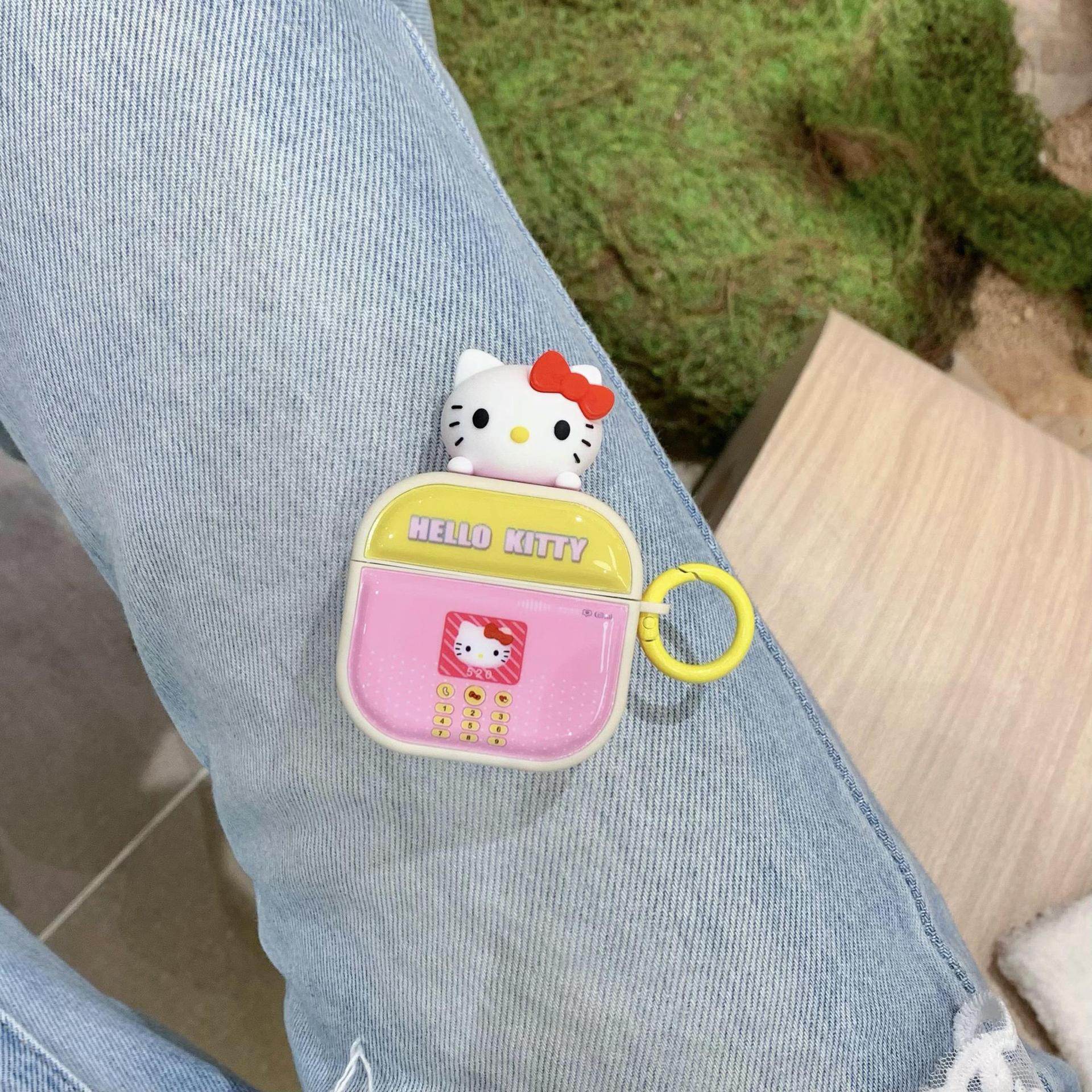 Teléfono de corazón de niña KTcat para Airpods1/2da generación para auriculares Pro2 estéreo nuevos auriculares inalámbricos 3/4