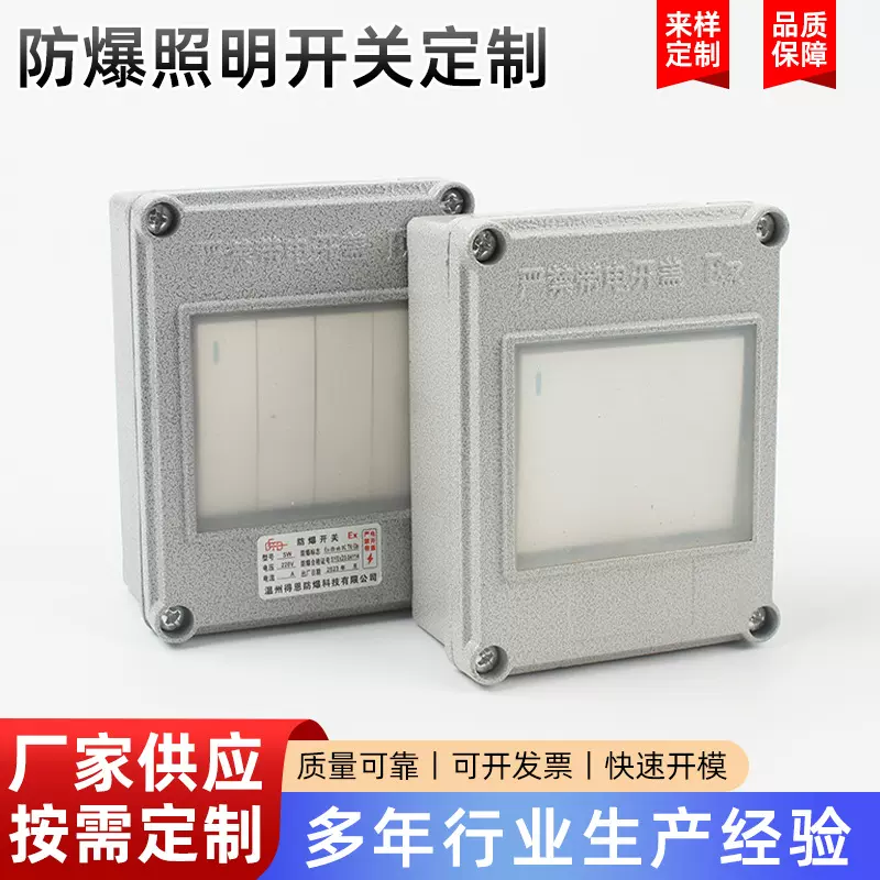 加工定制铸造件防爆照明开关防水220V明装暗装86型防爆墙壁开关