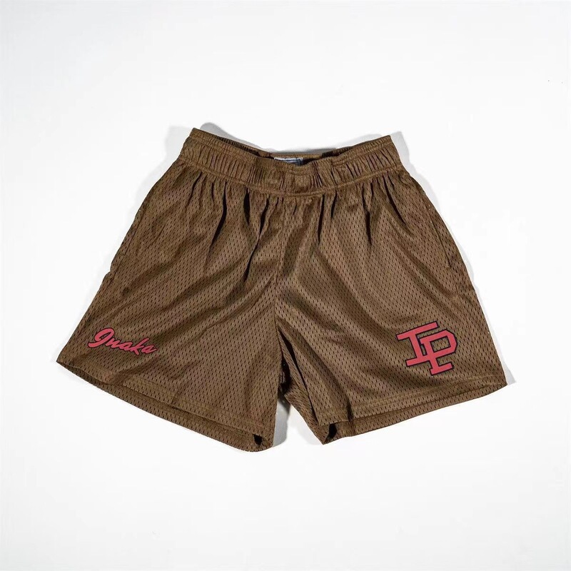 American-Style Trendy Brand Shorts, Ip Casual Sports Mesh Shorts, Unisex Knee-Length Basketball Running Training Shorts for Men