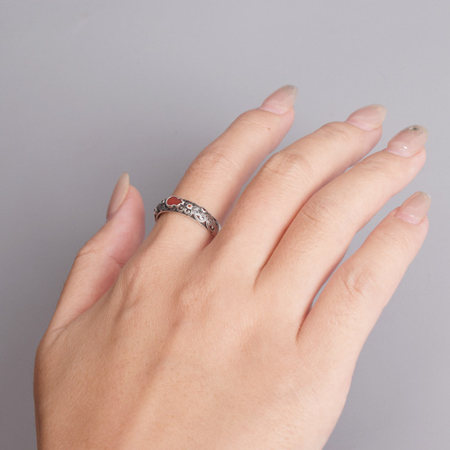 Lucky Wealth, Prosperity, and Peace Gourd Ring for Women Vintage Distressed Open Finger Ring Wholesale Chinese Ethnic Style Antique Jewelry