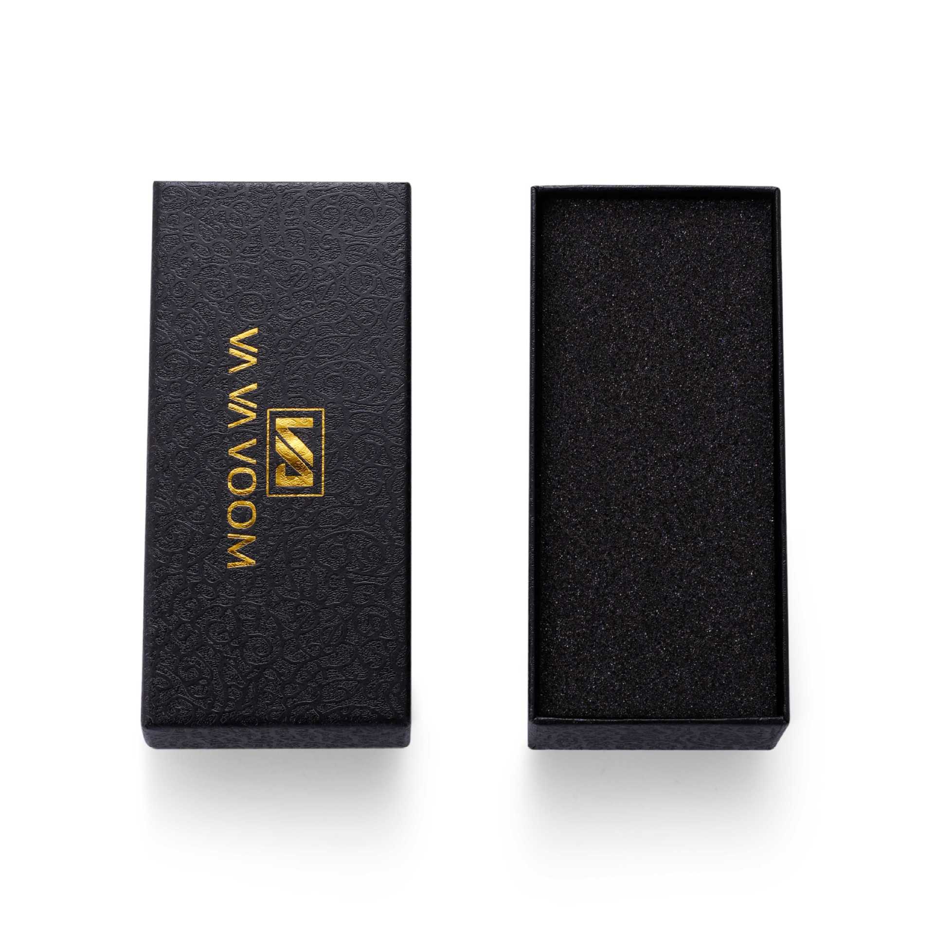 Brand cross-border watch box black long box cardboard box crocodile pattern gift box rectangular watch box