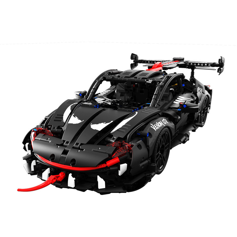 Tomu T2001 - 02 Black Liquid Blade Super Run GT Modelo de construcción de bloques de carreras Jugues de puzzle Dificultad para adultos image 7