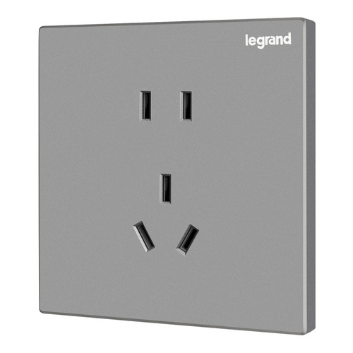 Legrand switch socket panel Yijing silver five-hole USB dual control 16a home concealed wall power switch