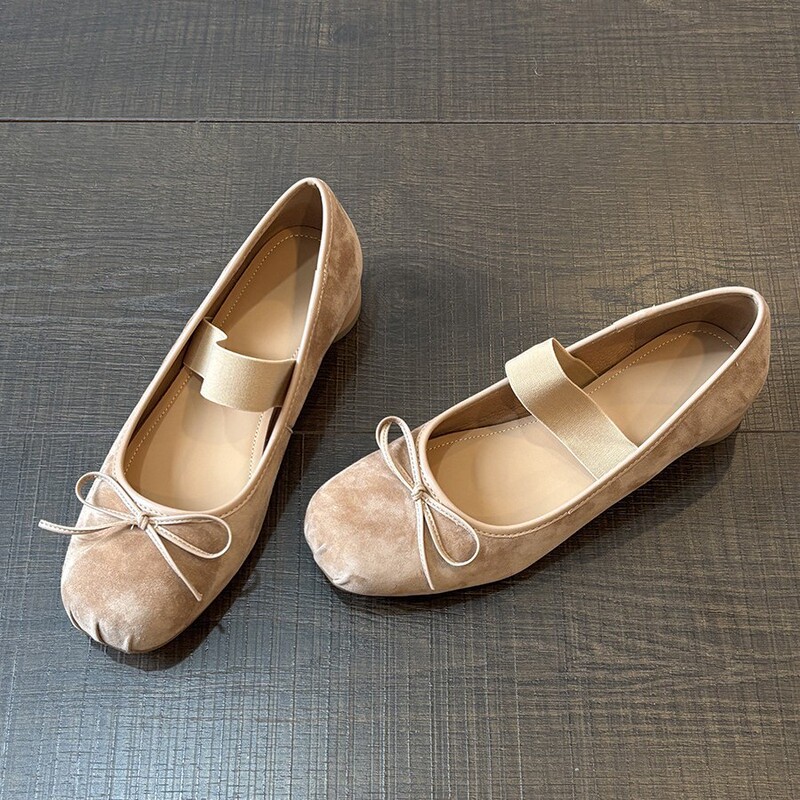 Soft leather version~French square-toed ballet shoes for women, vintage versatile and extremely stylish, flat shallow Mary Jane shoes Soft leather version~French square-toed ballet shoes for women, vintage versatile and extremely stylish, flat shallow Mary Jane shoes