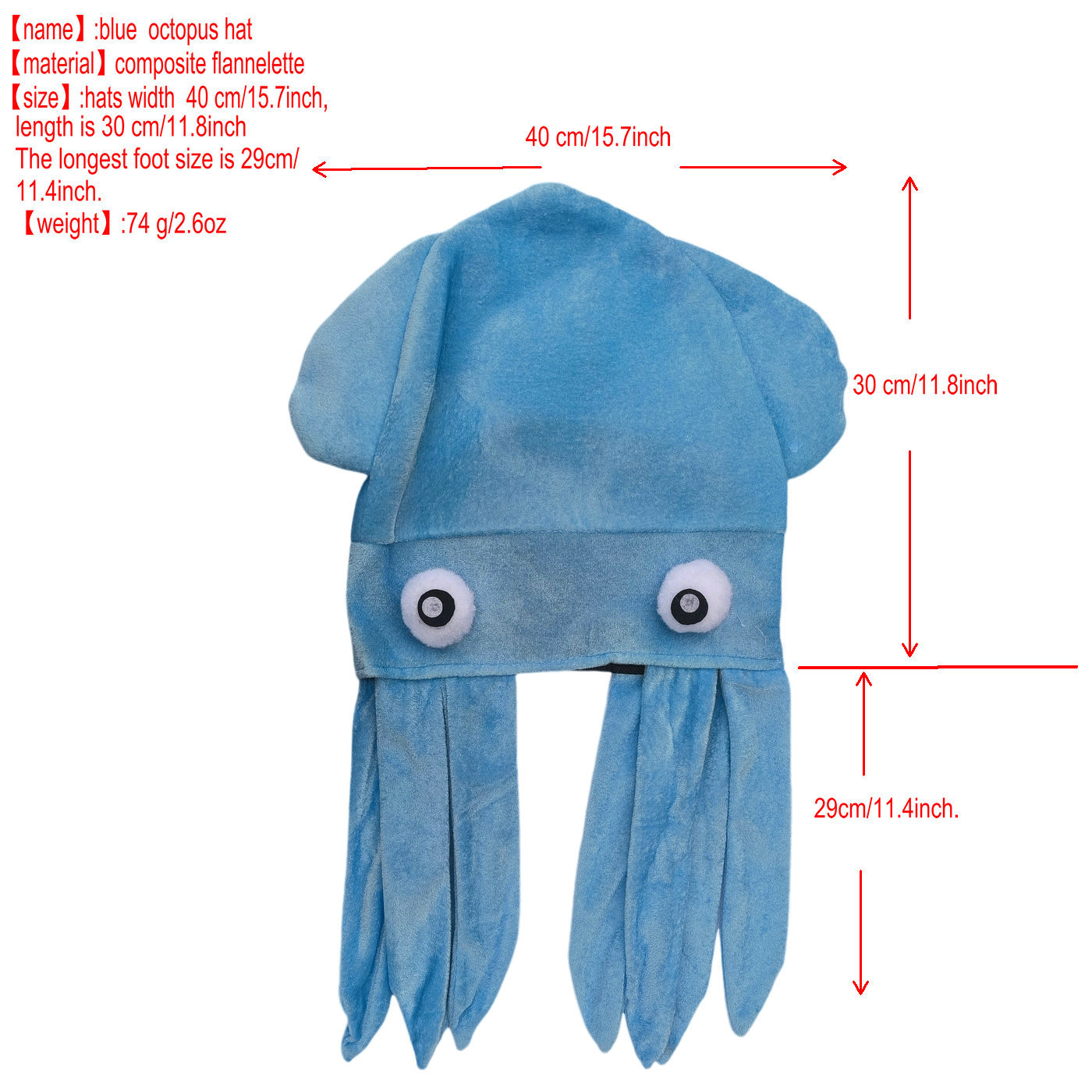 Sombrerería sombrero divertido halloween internet celebridad foto pulpo sombrero pareja niños adulto tiro japonés cumpleaños creativo