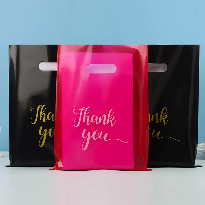 谢谢你thank you外贸现货四指袋购物袋包装袋手提袋工厂批发