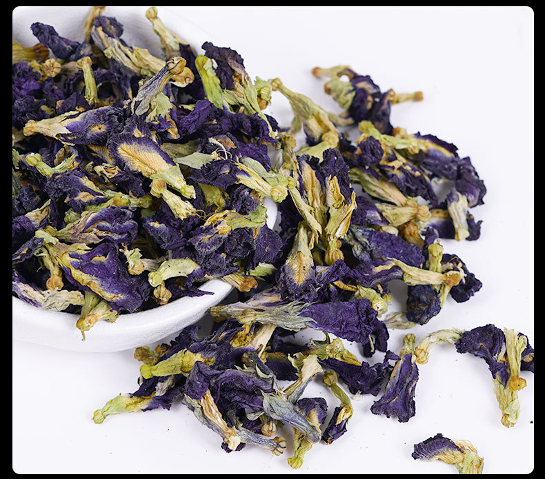 Butterfly Pea Flowers (Clitoria ternatea) — Dried Blue Butterfly Herbal Tea, 30g Jar preparation