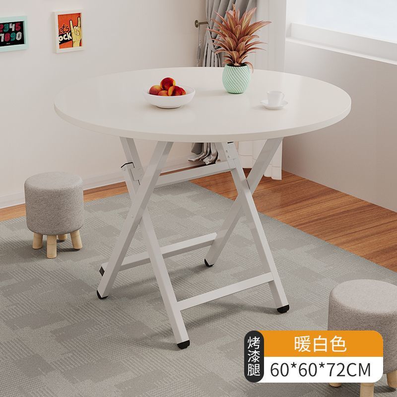 Mesa plegable, mesa de comedor, hogar, mesa de comedor simple multifuncional, casa de alquiler, puesto portátil al aire libre, mesa pequeña para cenar
