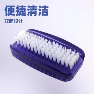 Manufacturer's Double-Sided Manicure Tool Cleaning Brush for Dust Removal, Nail Technician Small and Large Round Brush Head Brush Set, Hot-Selling Cross-Border Product