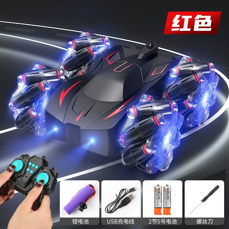 16cm 스턴트 자동차 [발광 휠] 레드