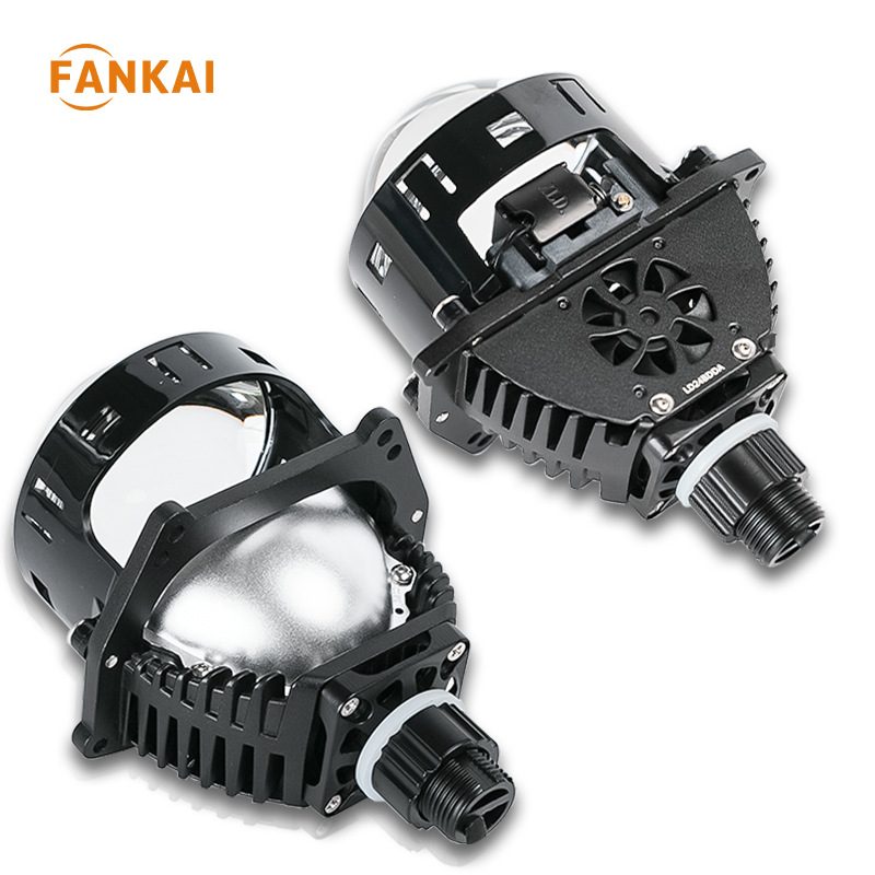 V59 3 pulgadas 24V camión faros de coche 55W de alta potencia, lejos y cerca integrados sin pérdidas H4 h7 lente bifocal led