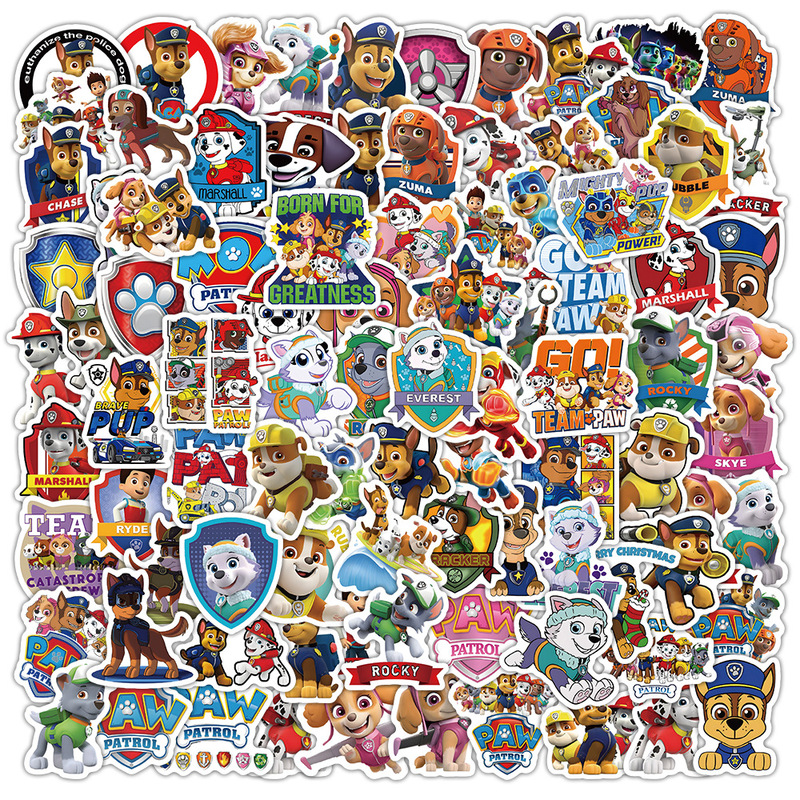 100 Cartoon Wangwang Team Animation Graffiti Waterproof Stickers Reward Stickers Decorative Notebook Desktop Manufacturer Wholesale