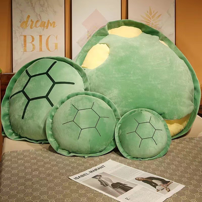 乌龟大龟壳抱枕玩偶可穿睡觉成人小孩龟壳可穿玩偶公仔抱枕可批发
