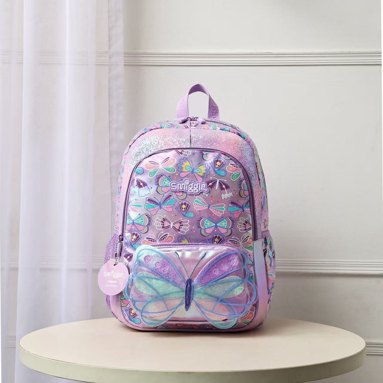Mochila infantil australiana Smiggle caricatura multifuncional cremallera reductora de compresión mochila de la escuela primaria mochila bolsa ocio