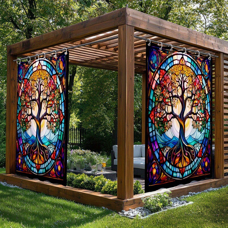 Yiwu Jit Delivery Tree of Life Outdoor Curtain Backdrop Temu Hot-Selling Shein Amazon Etsy Amazon