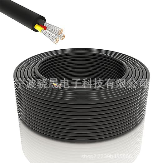 3 导体,UL 认证,100FT 18/3 锡铜线绞合 PVC 线,18 AWG 电源线