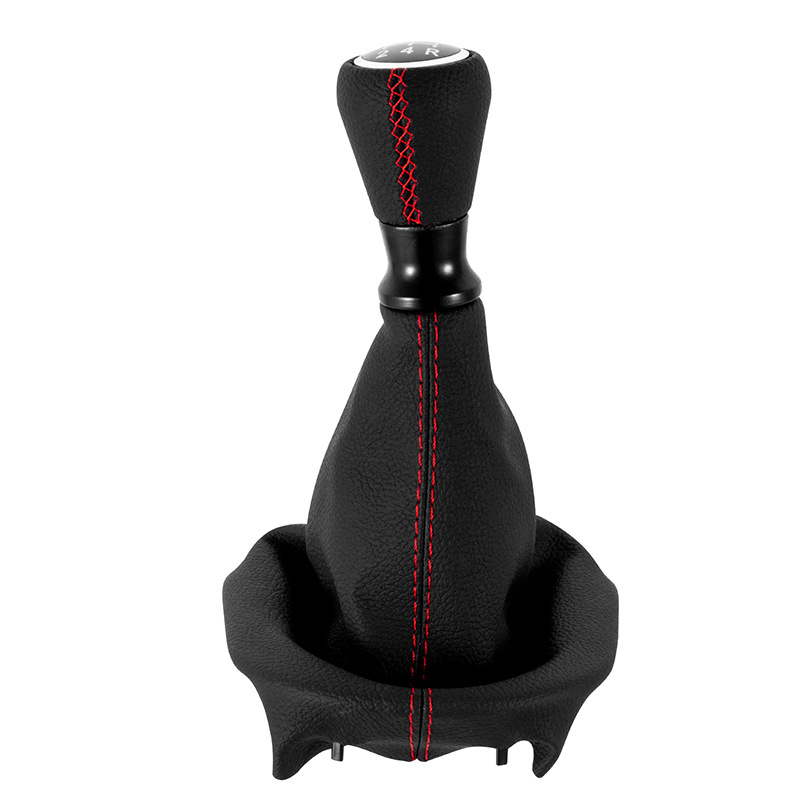 Suitable for Peugeot Citroen 206 Wrapped Leather Handball, Shift Dust Cover, Shift Lever Handball Integrated