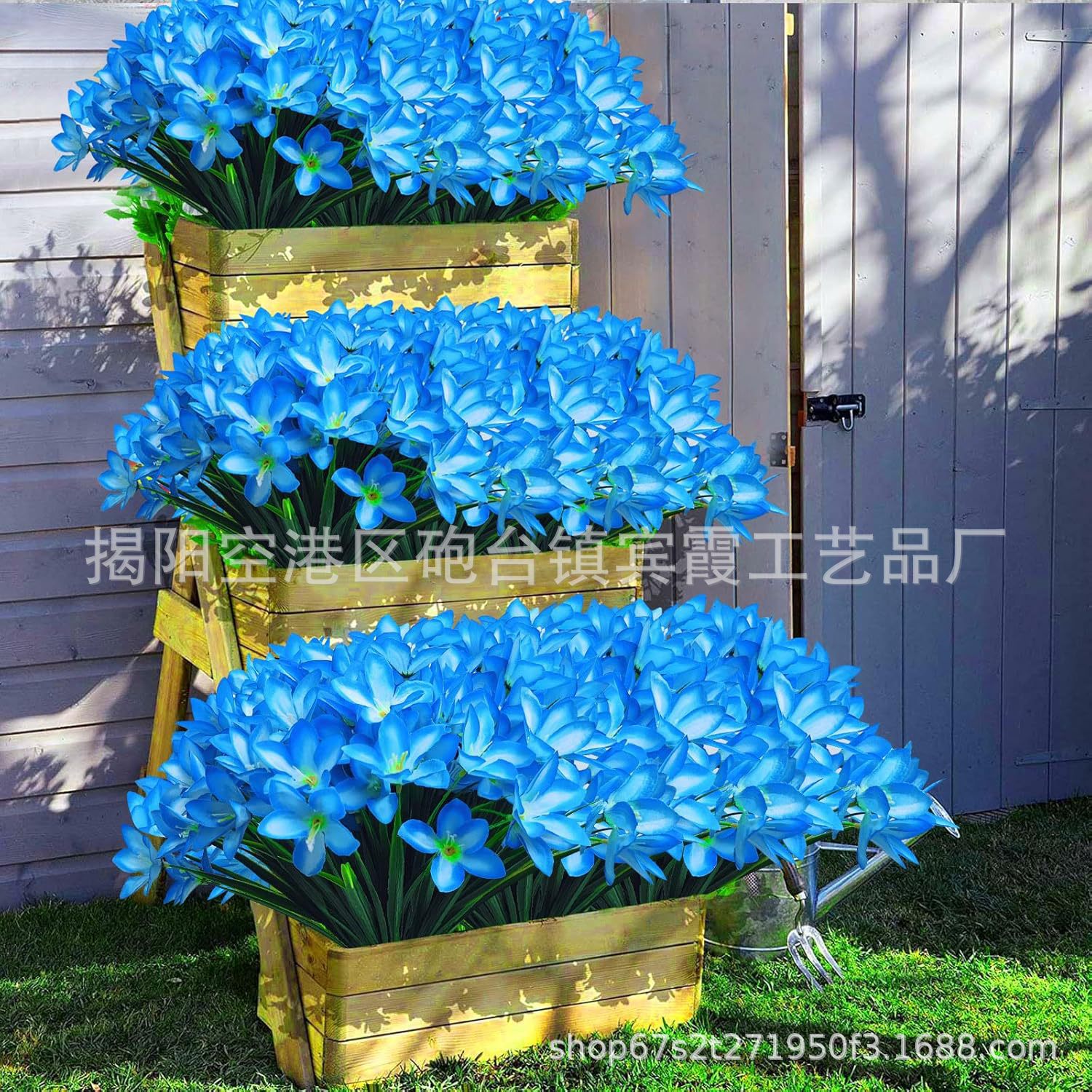 Artificial flower fake flower 5-head magnolia 5-head spring grass flower wedding hall flower arrangement home decoration home decoration 2