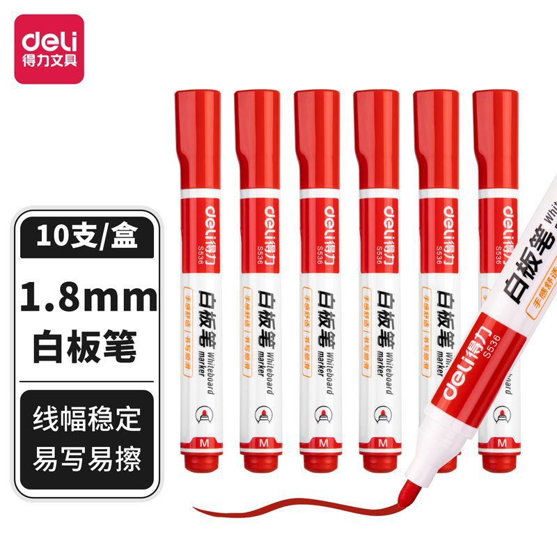 Deli lápiz de pizarra de gran capacidad lápiz de pizarra borrable lápiz de escritura puede agregar tinta lápiz de pizarra conjunto de papelería al por mayor