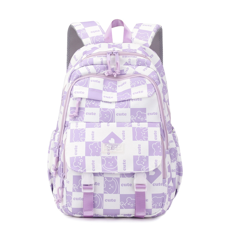 Peces naturales niños estudiante de la escuela primaria mochila de gran capacidad mochila chica reducción de carga bolsa de escuela de protección de la columna vertebral