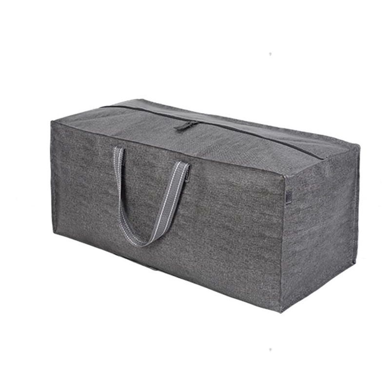 Portátil de doble hombro con cremallera bolsa de equipaje de almacenamiento PP bolsa tejida de plástico grande embalaje azul a prueba de polvo frata al por mayor