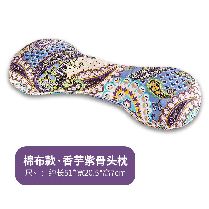 艾草枕颈椎枕头连体组合枕亚麻透气牵引颈椎荞麦保健助睡眠护颈枕|undefined