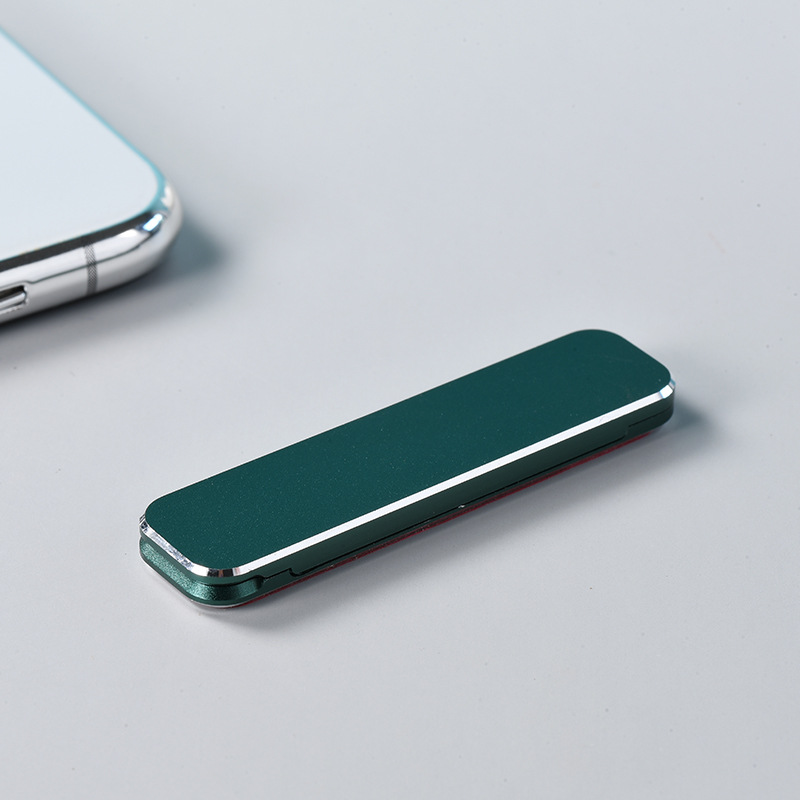 Aleación de aluminio mini soporte de teléfono móvil portátil plegable pequeño marco de soporte cubierta trasera pegatina pasta soporte de teléfono móvil ligero y estable