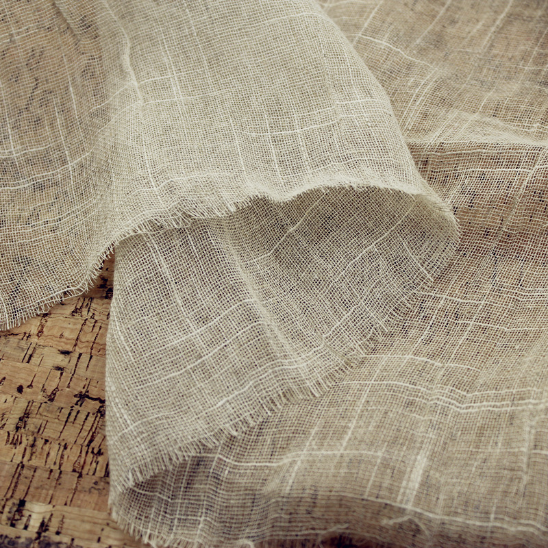 Linen Pastoral Silent Original Color Pure Linen Homestay Window Screen Slub Plain Color Cotton and Linen Gauze Gold Silk and Linen Fabric Linen Pastoral Silent Original Color Pure Linen Homestay Window Screen Slub Plain Color Cotton and Linen Gauze Gold Silk and Linen Fabric