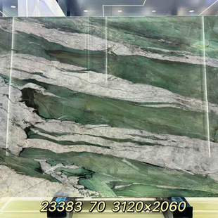 Baida Fei Green Marble Background Italian Luxury Stone Dining Table Side Table Coffee Table Countertop Customization