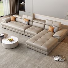 北欧沙发现代简约客厅转角大小户型左右贵妃位沙发组合
