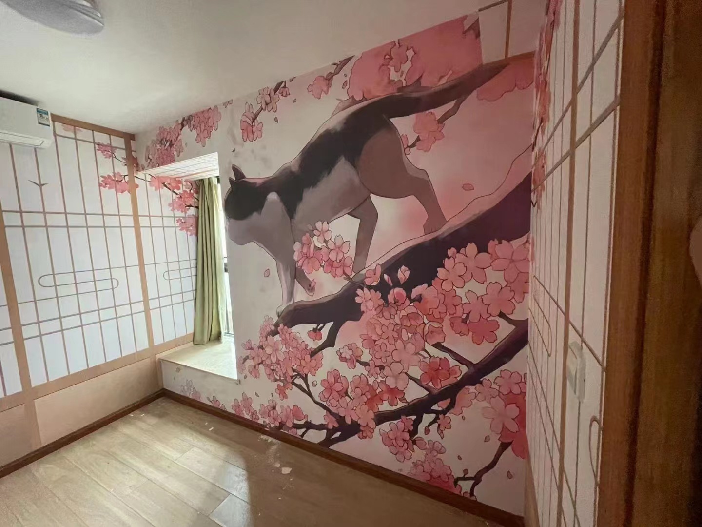 背景墙日式榻榻米