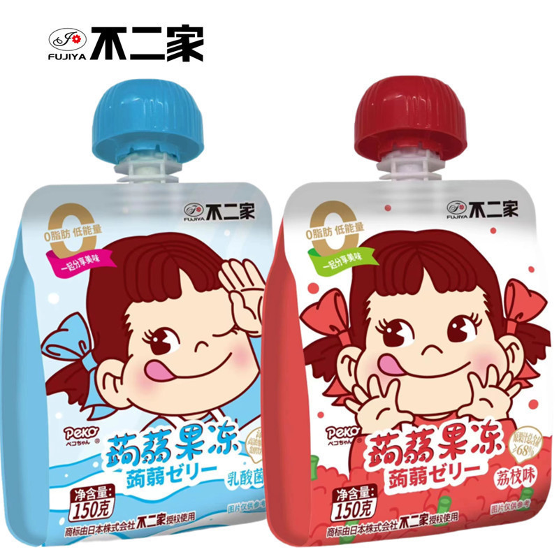 Fujiya Konjac Sippable Jelly 150g Lychee Flavor Wedding Candy Souvenir Snack Graduation Season Gift