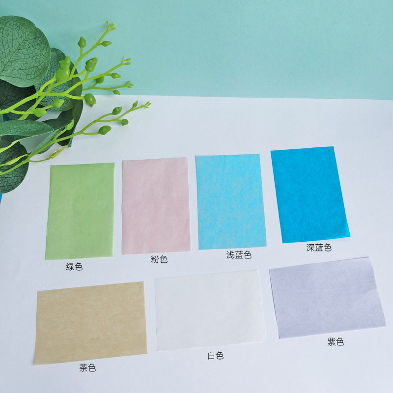 Bulk Facial Oil Absorbent Paper Blue Film Oil Absorbent Sweat Absorbent Paper Summer Portable Refreshing Flax Paper Cleaning