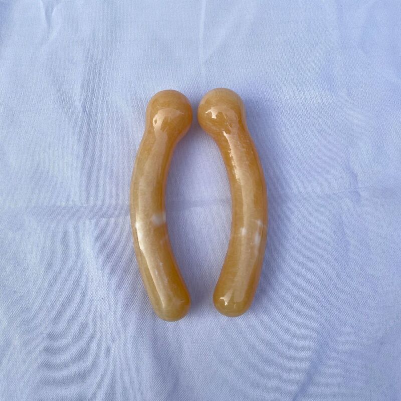 天然晶洞石水晶按摩棒摆件 图 3