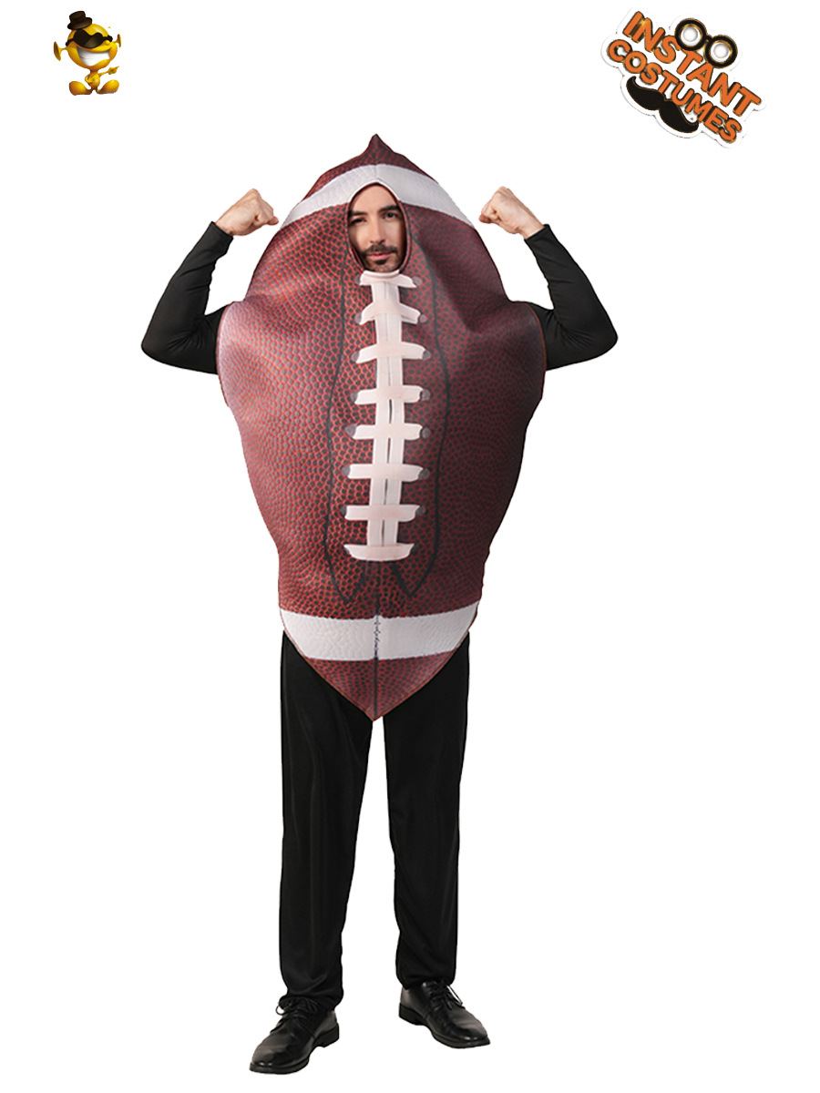 Halloween Hombres grandes divertidos Rugby Disfraces de espectáculo de escenario Disfraces de espectáculo de escenario Disfraces de espectáculo de cosplay