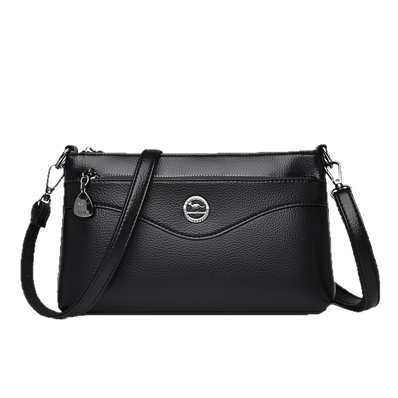 Women's Soft Leather Crossbody Bag, Large Capacity Shoulder Bag, Versatile Commuter Casual Handbag For Middle-Aged Women - Thumbnail 5